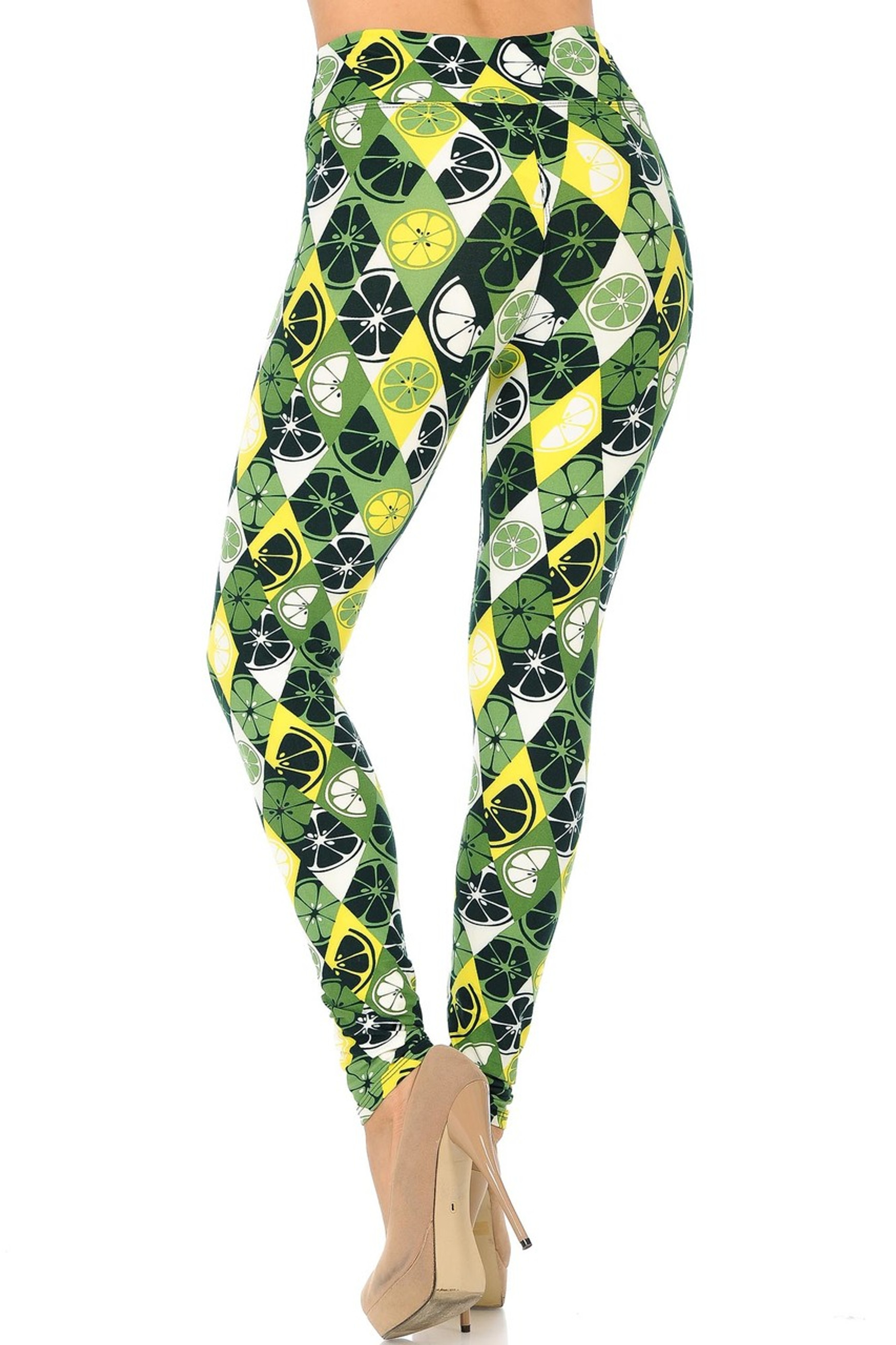 Brushed Luck of the Irish Lime High Waisted Plus Size Leggings
