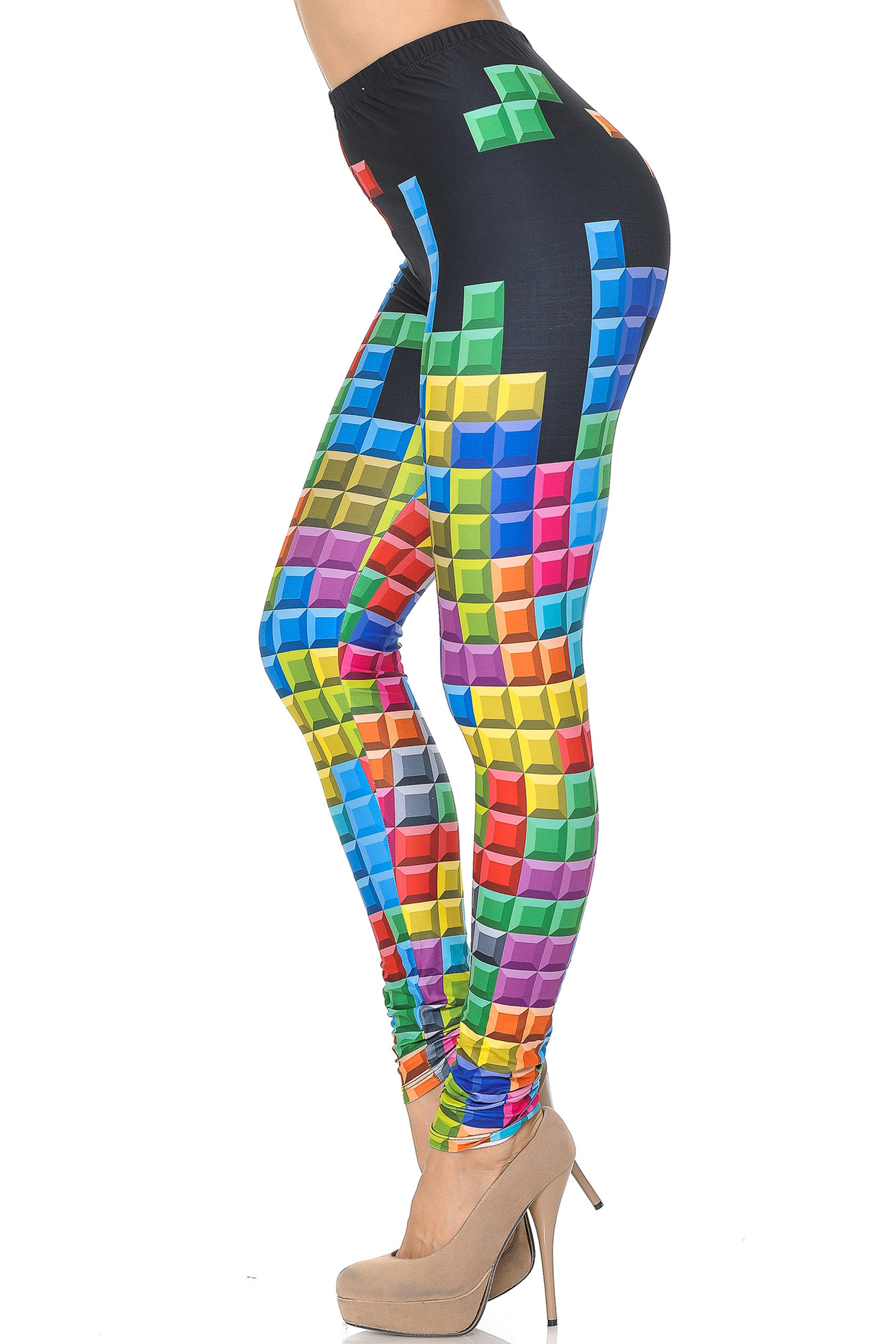 Creamy Soft Tetris Leggings - USA Fashion™