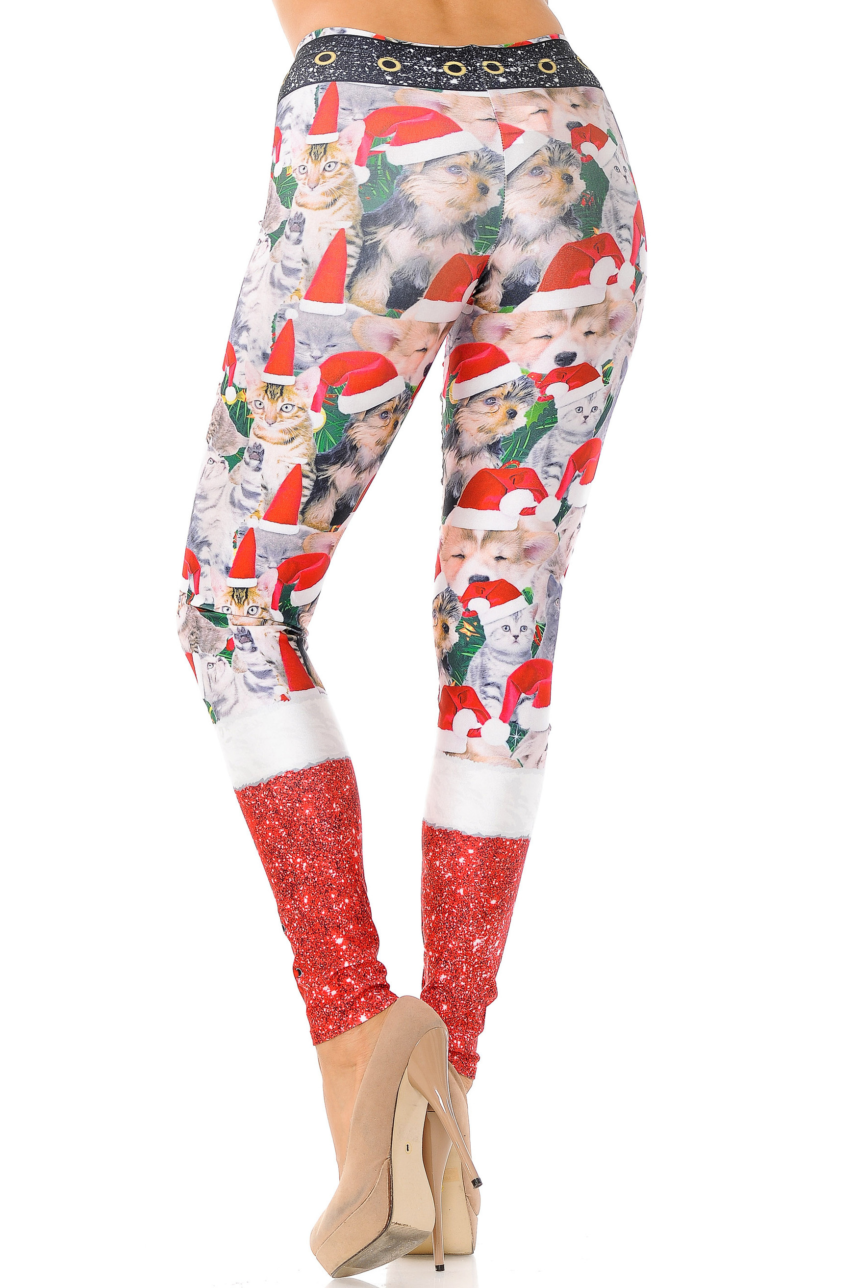 Jolly Christmas Cats and Dogs Leggings