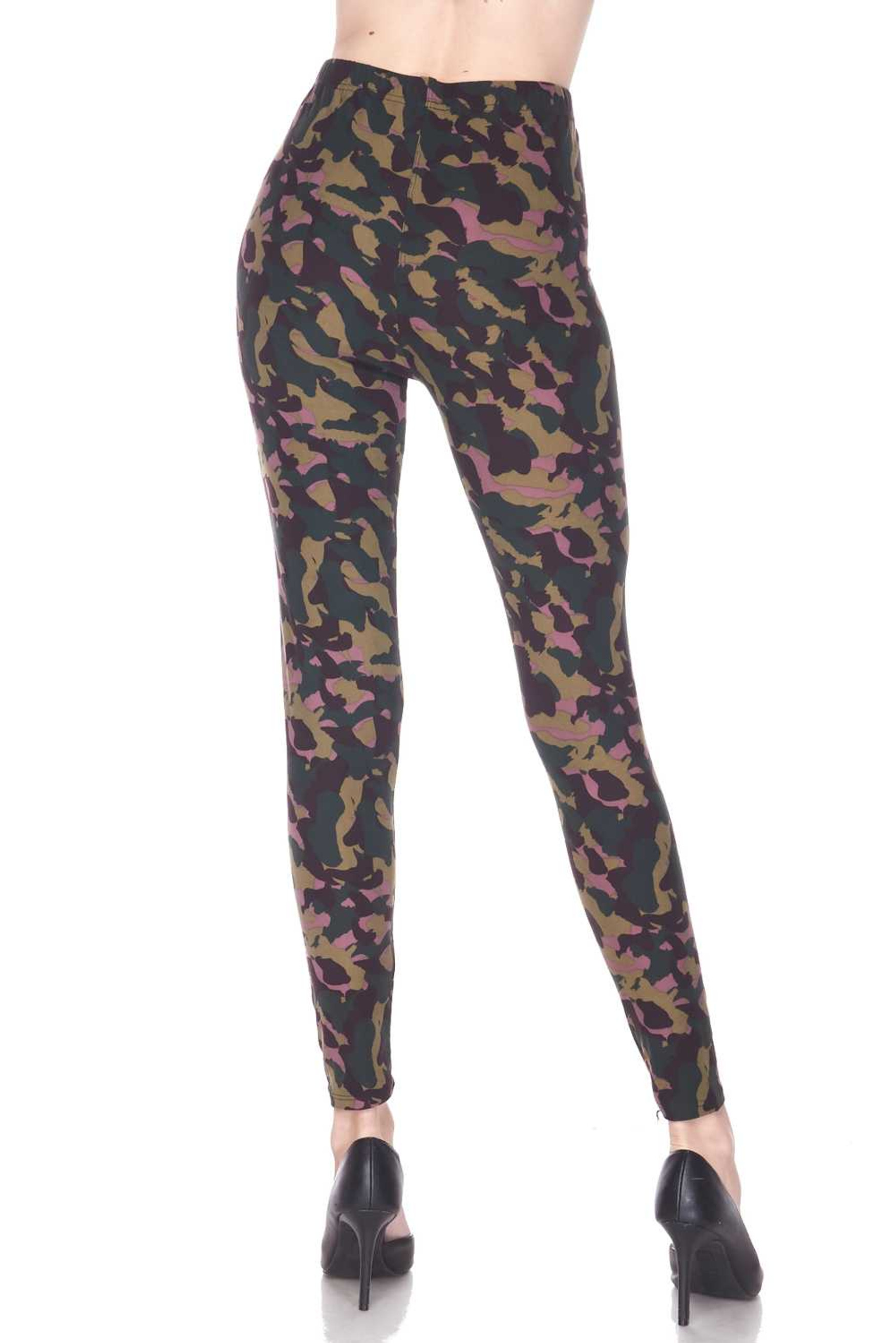 Buttery Smooth Midnight Pink Camouflage Leggings