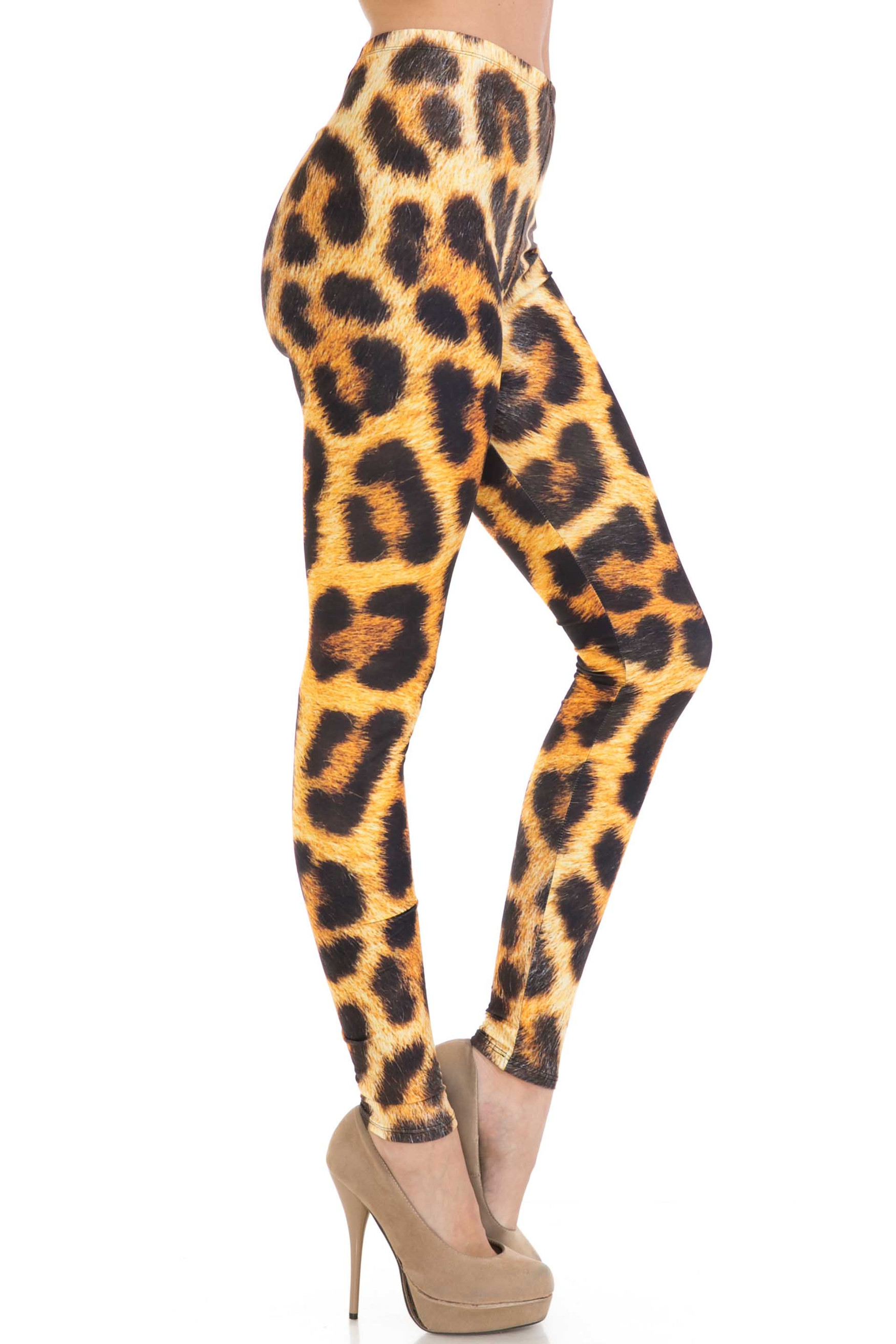 Creamy Soft Spotted Panther Plus Size Leggings - USA Fashion™