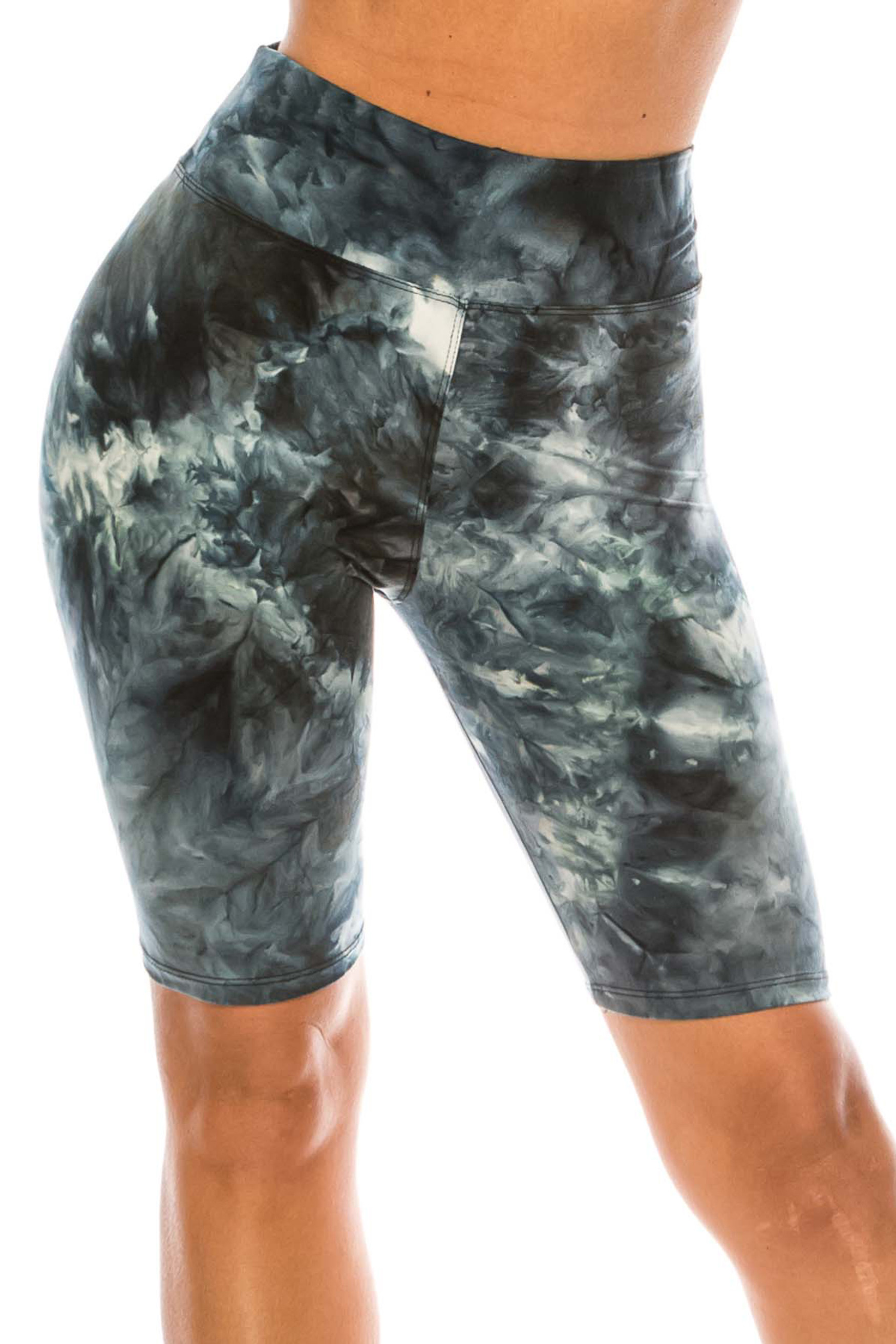 tie dye biker shorts plus size