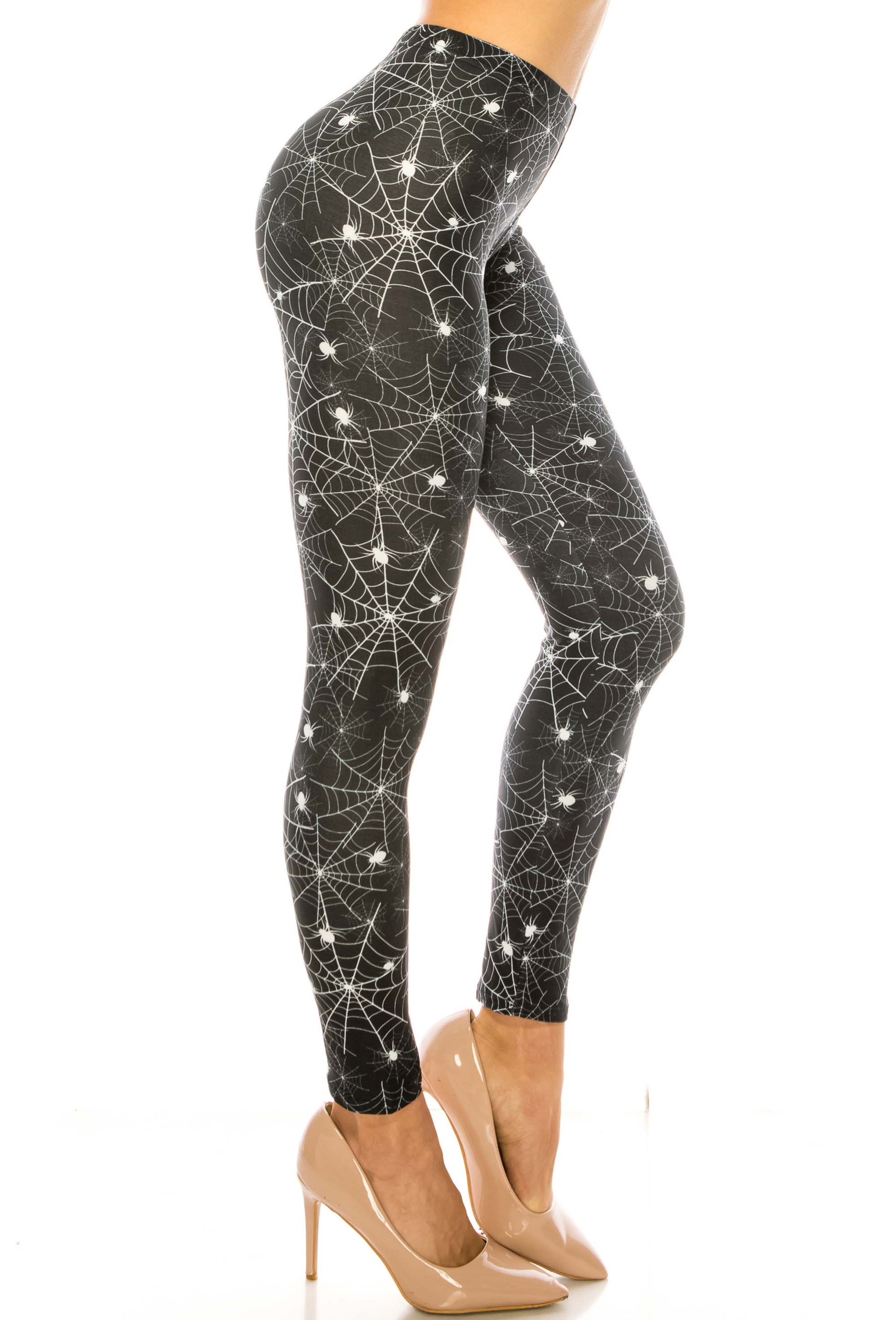 Creamy Soft Spiders and Spiderwebs Kids Leggings - USA Fashion™