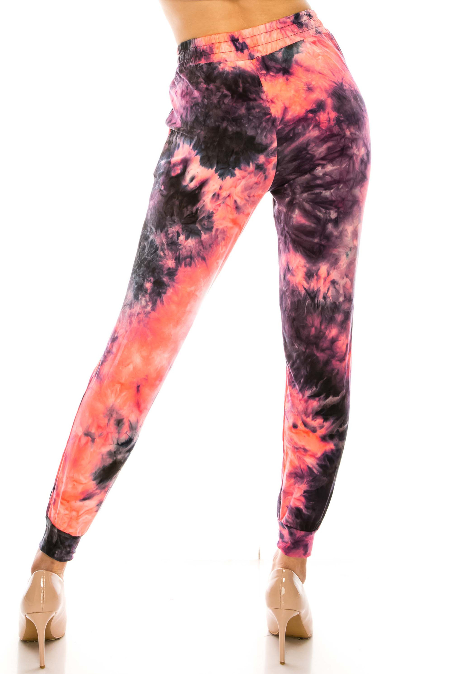 Buttery Soft Coral Tie Dye Joggers