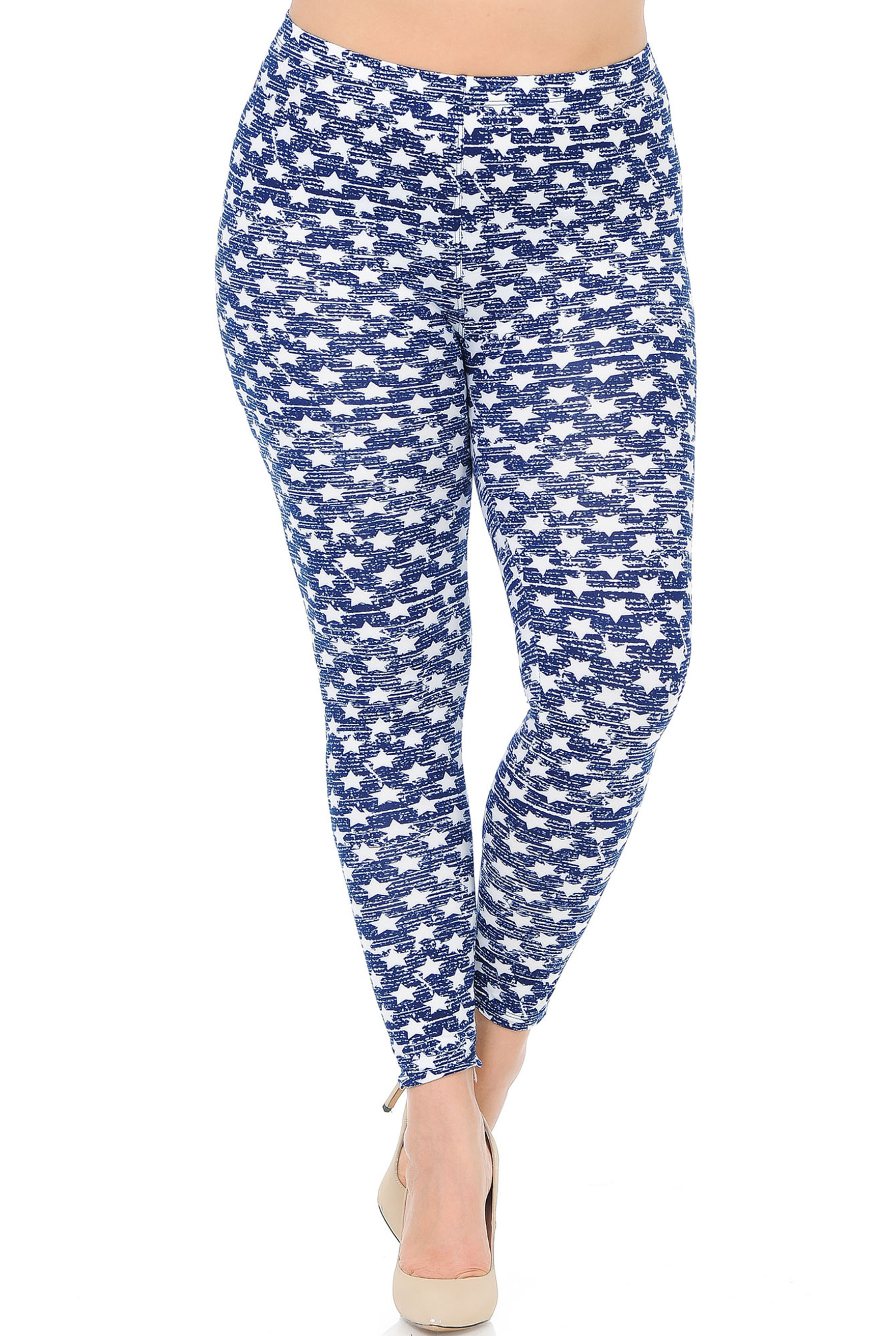 Buttery Soft Rustic Star Plus Size Leggings