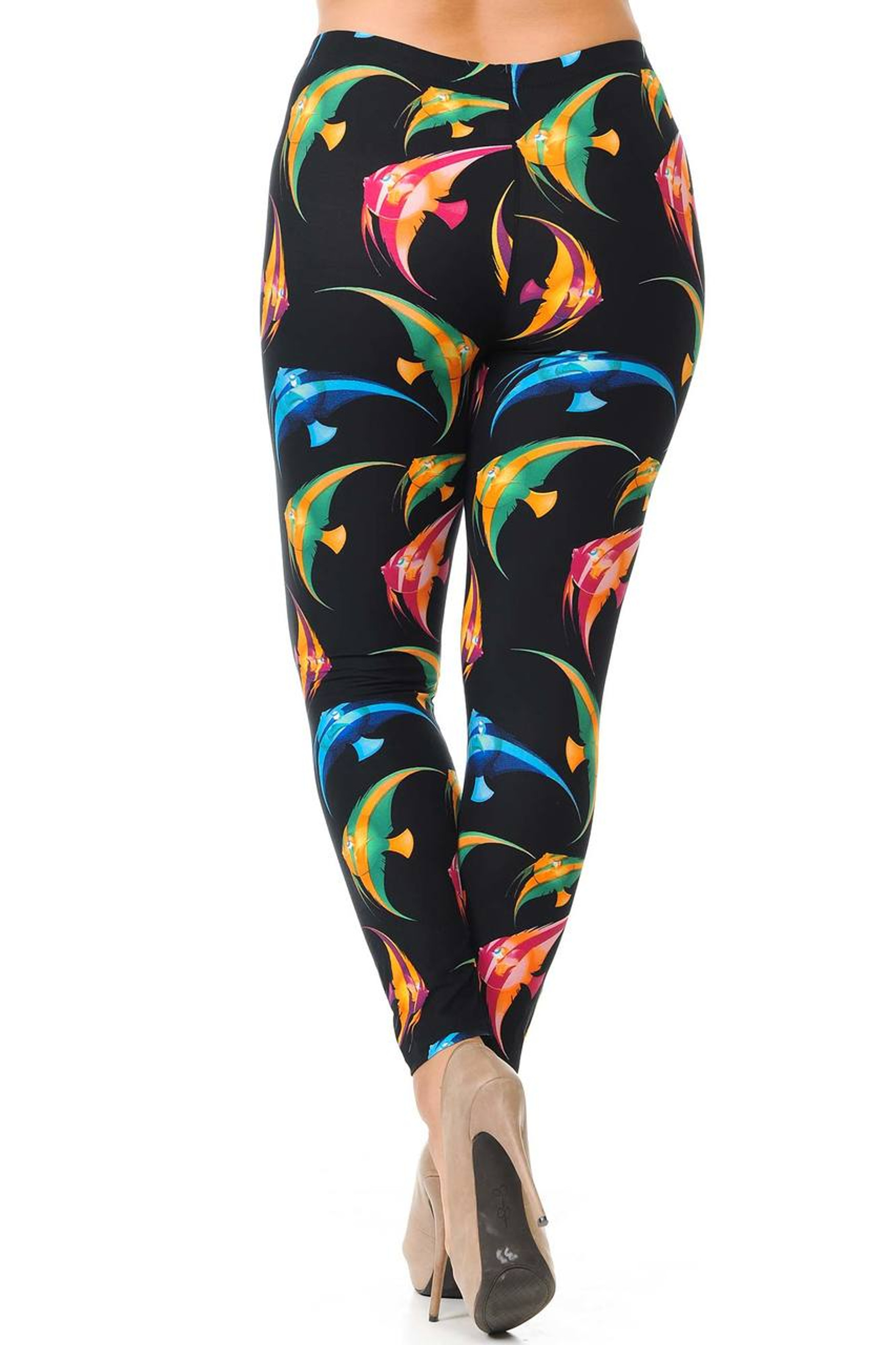 Buttery Soft Gorgeous Angel Fish Plus Size Leggings