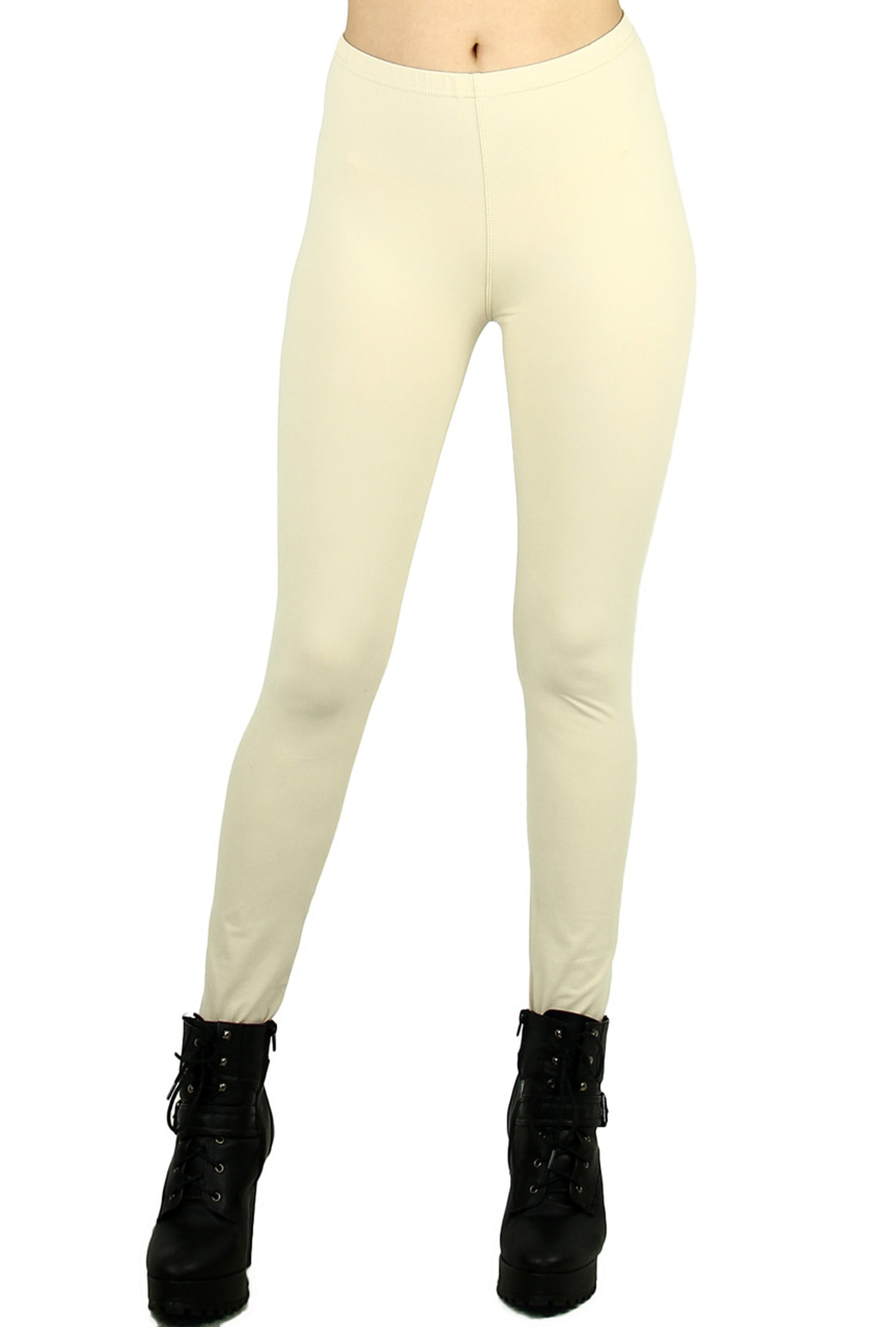 Brushed Buttery Soft Basic Solid Leggings
