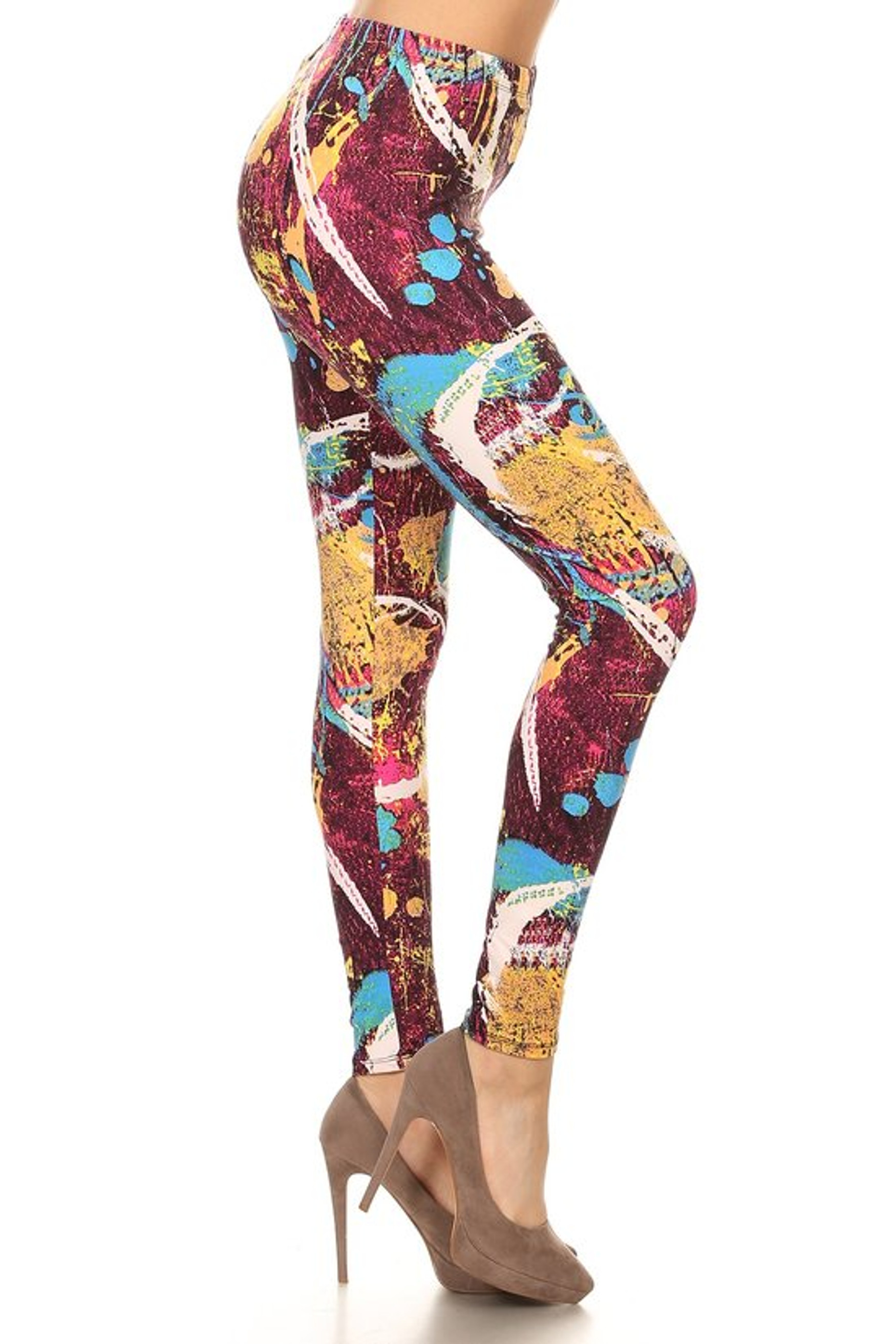 Side image of Picasso in the City Leggings