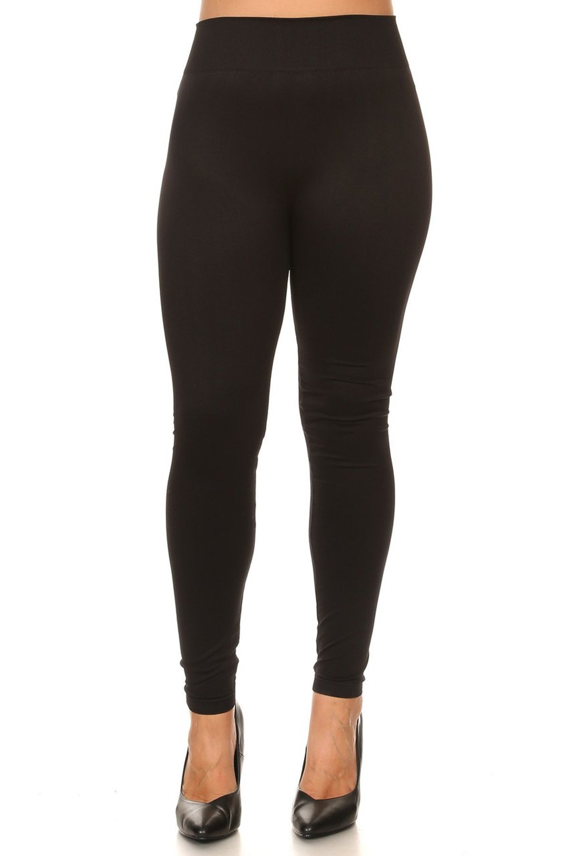 Extra Thick Basic Seamless Plus Size Leggings | Only Leggings
