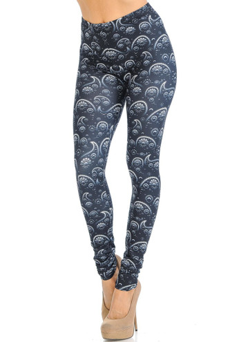 Creamy Soft Fading Paisley Leggings - Signature Collection
