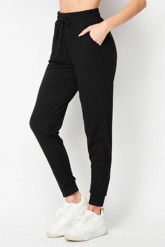Buttery Soft Basic Solid Plus Size Joggers - New Mix