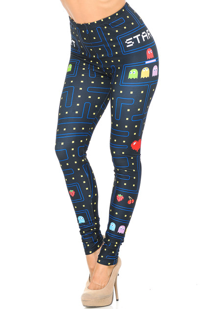 Creamy Soft Pacman Begins Leggings - USA Fashion™