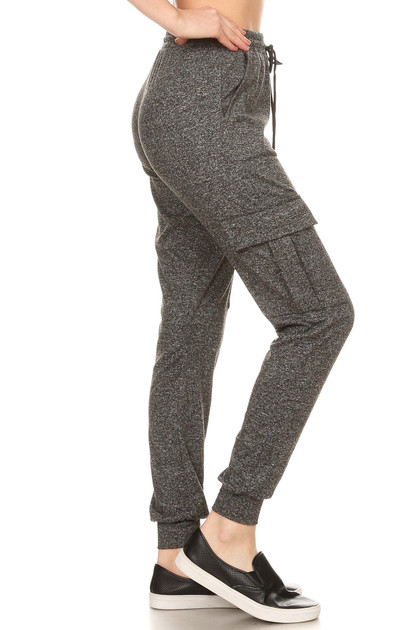 Brushed Fitted Cargo Joggers