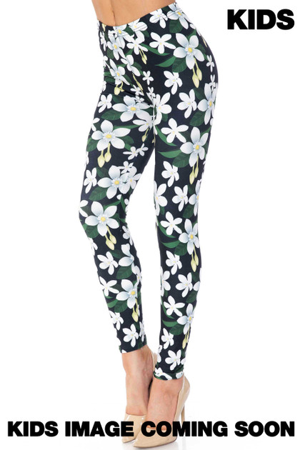 Creamy Soft Daisy Bloom Kids Leggings - USA Fashion™