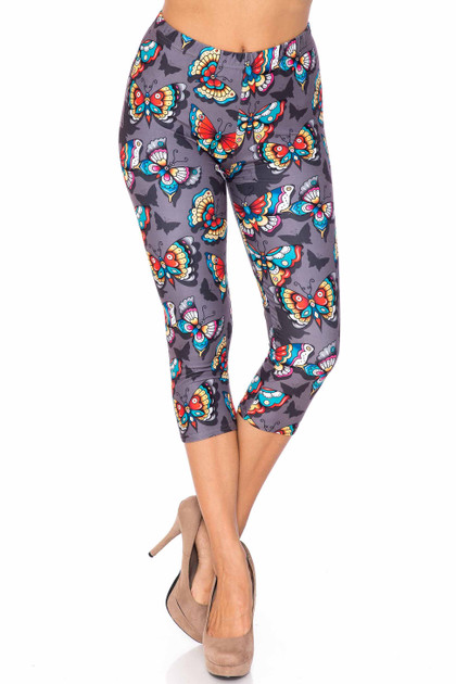 Creamy Soft Vibrant Blue Dragon Plus Size Leggings - By USA Fashion™