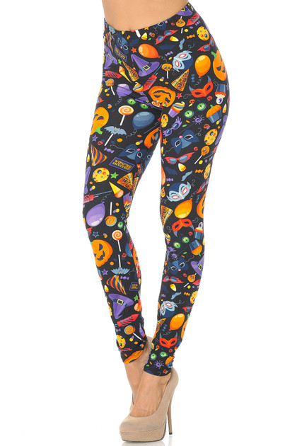 Wholesale Buttery Smooth Halloween Medley Kids Leggings
