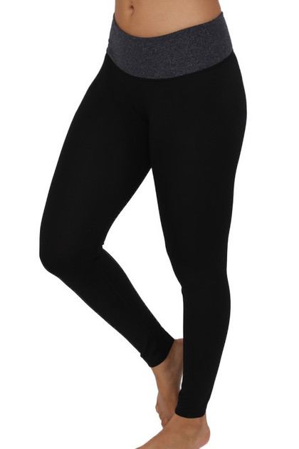 High Waisted Fleece Lined Plus Size Leggings - New Mix