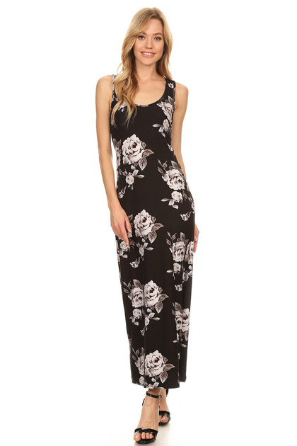 Night Bloom Floral Maxi Dress