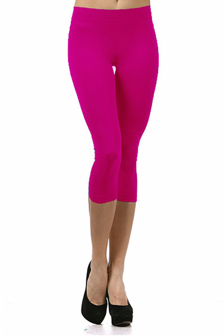 Capri leggings - assorted colors - nylon/spandex