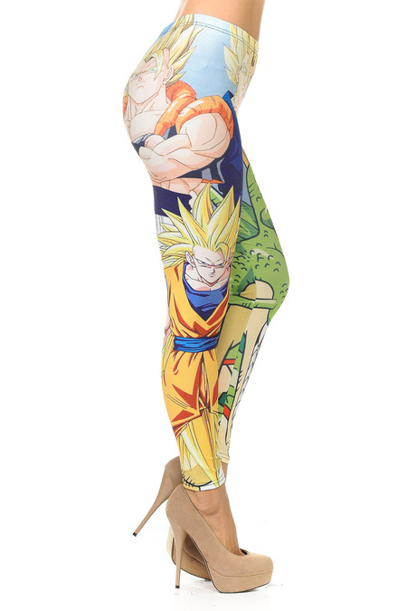 Dragon Ball Z Handsome Goku Dope Artwork Black Leggings