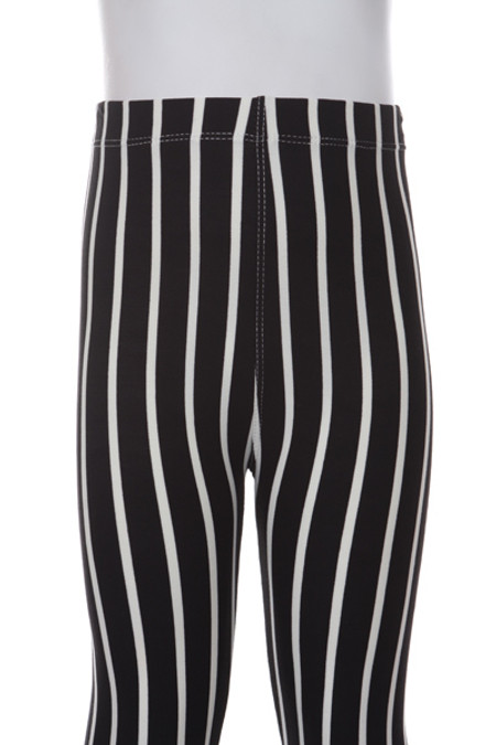 Black Pinstripe Leggings