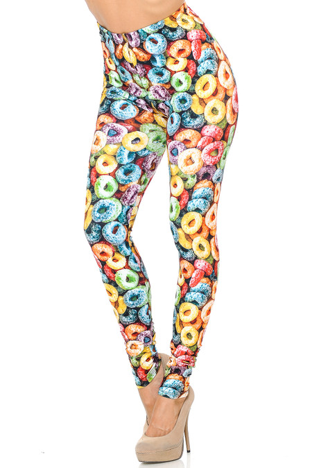 Creamy Soft Colorful Cereal Loops Leggings - USA Fashion™