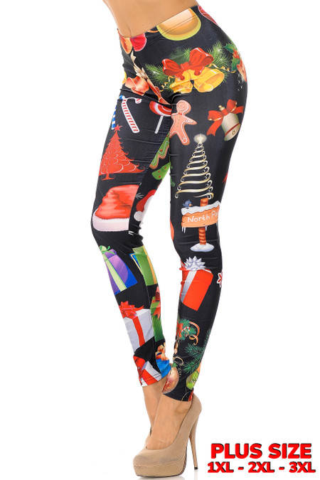 The Spirit of Christmas Leggings - Plus Size