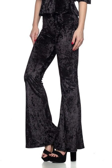 Fanteecy Women's Crushed Velvet Flared Pants Boho India | Ubuy