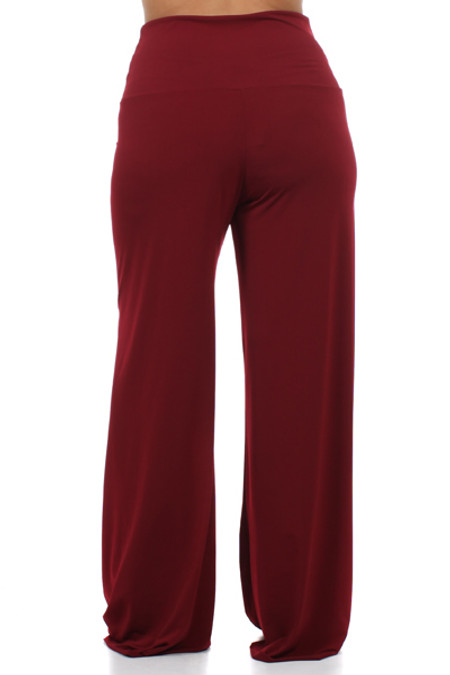 Wide Leg Palazzo Pants - Plus Size | OnlyLeggings.com