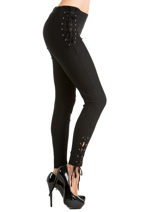 Buy Side Lace Insert Leggings at Strictly Influential