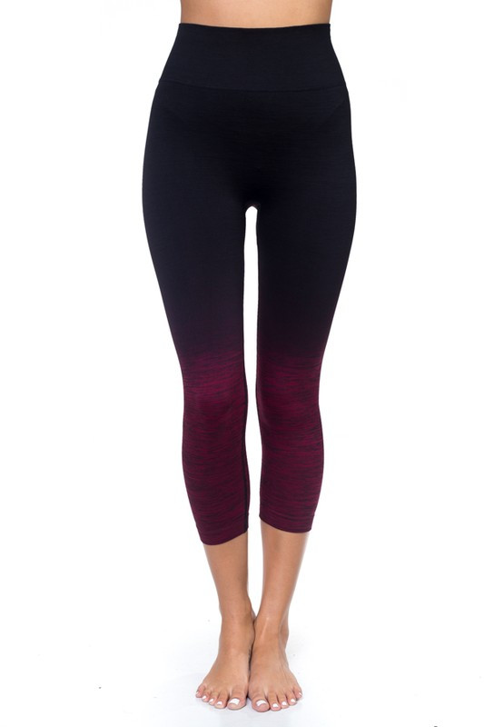Body Flatter Color Blend Workout Capris Body Flatter Color Blend Workout Capris