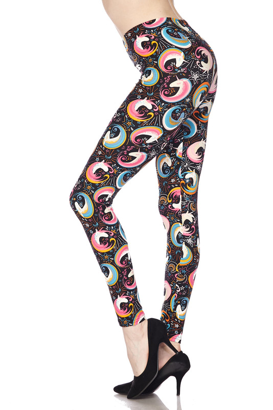 Soft Brushed Groovy Hip Unicorn Plus Size Leggings Soft Brushed Groovy Hip Unicorn Plus Size Leggings