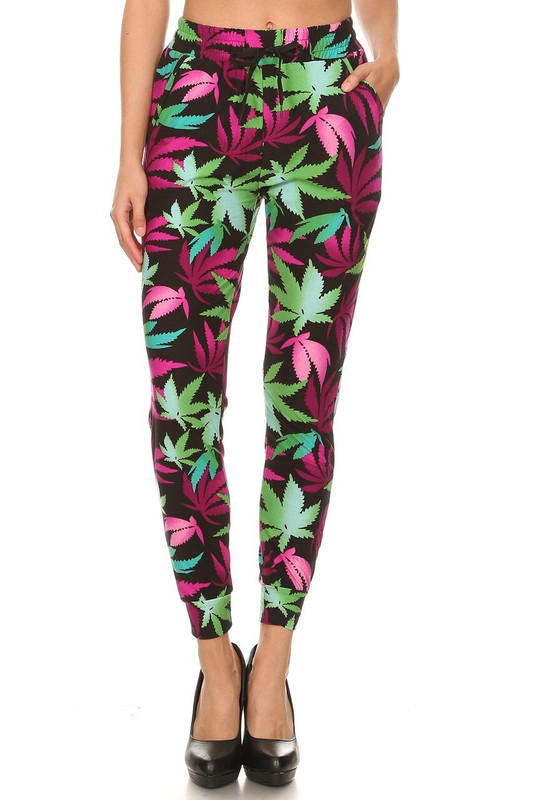 Buttery Soft Fuchsia Marijuana Joggers Buttery Soft Fuchsia Marijuana Joggers