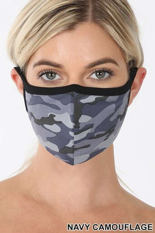 Navy Camouflage Face Mask - Imported Navy Camouflage Face Mask - Imported