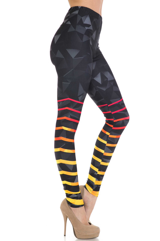 Creamy Soft 3D Harmonic Angles Leggings - USA Fashion™ Creamy Soft 3D Harmonic Angles Leggings - USA Fashion™