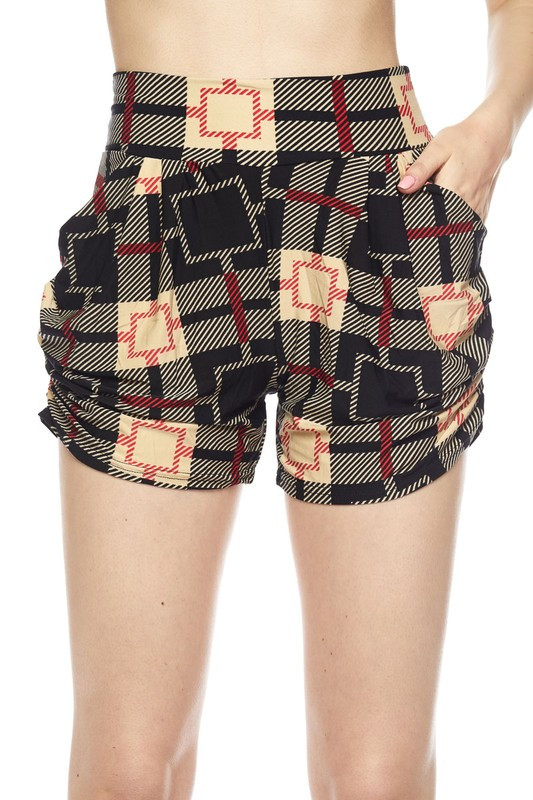 Moda Squares Harem Shorts Moda Squares Harem Shorts