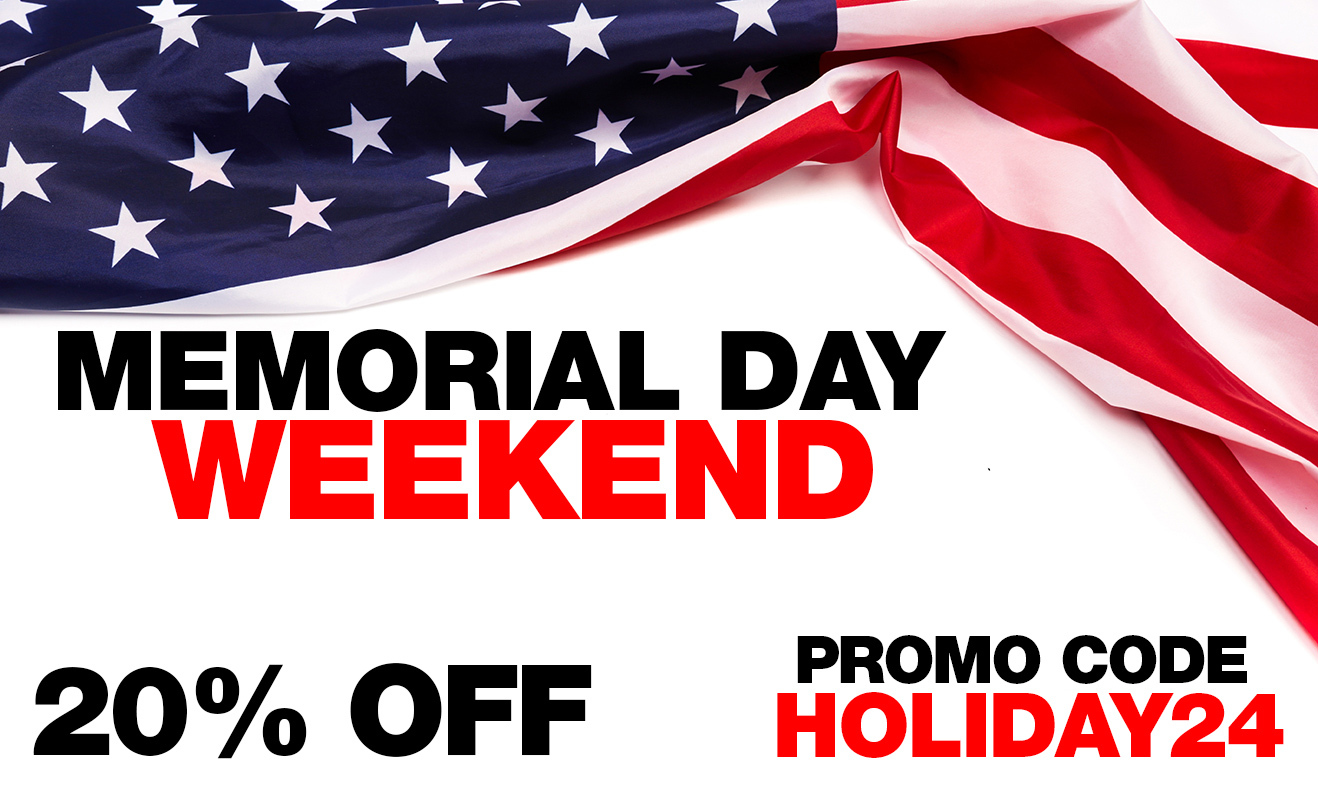 Shop Our Memorial DAy Sale Promo Code HOLIDAY24 - Save 20%