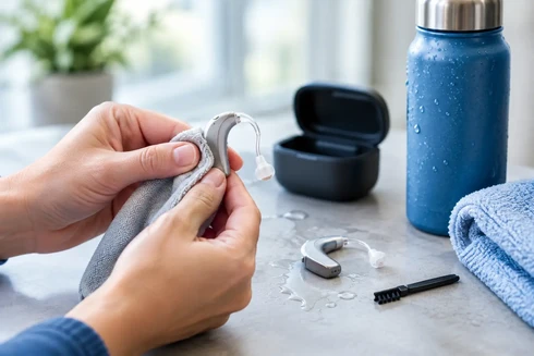 BTE Hearing Aid Care for Sweat, Rain, and Daily Wear