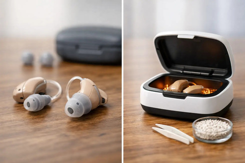 Hearing Aid Sleeve Versus Drying Kit Compared