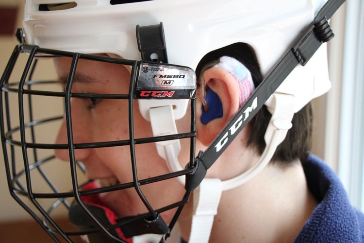 Customers wearing hearing aid sweat bands during sports and outdoor activities