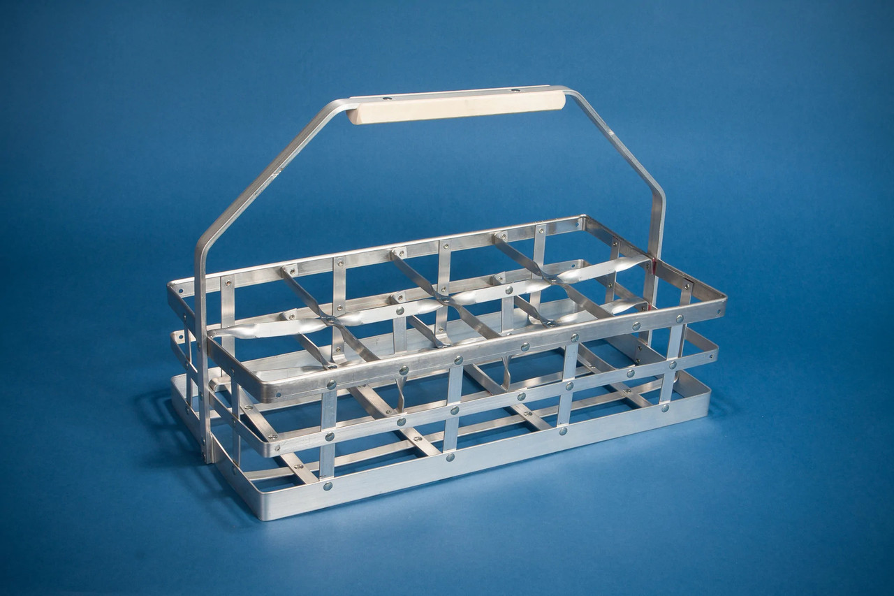 6Q Aluminum Frame Sample Bottle Carrier, 6ea x 32oz - B7760-2