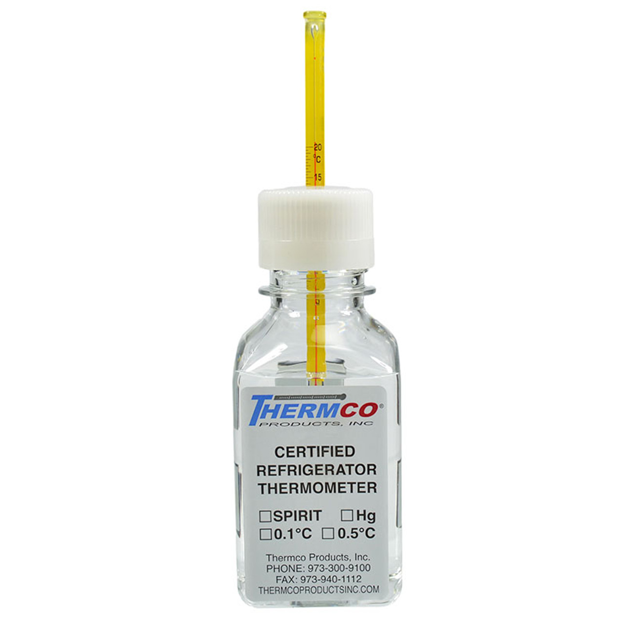 Accu-Safe Enclosed Chamber Bottle Thermometers, Thermco