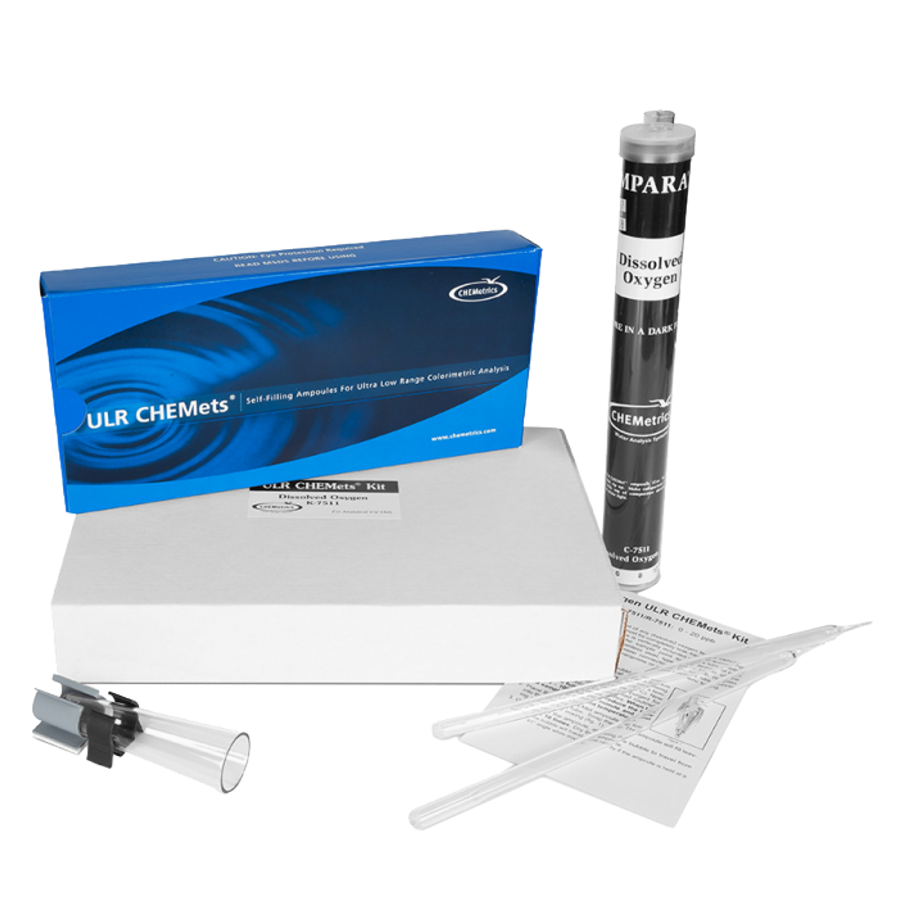 Chemetrics K7511 ULR CHEMets® Dissolved Oxygen Test Kit, 020ppb