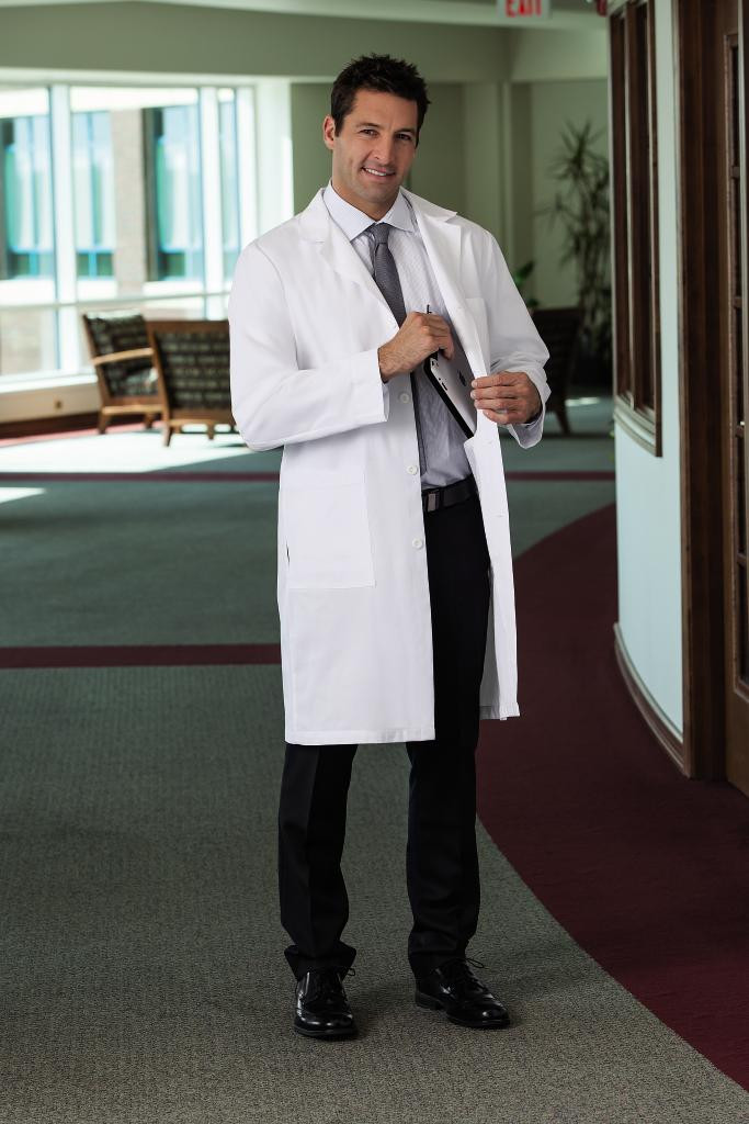 White Swan Brands 1963-011-44, 1963 Meta Men's 38" Labcoat with iPad ...