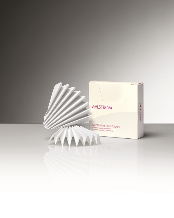 Ahlstrom Munksjö 5130-1850 18.50cm Pre-Pleated Qualitative Filter Paper ...