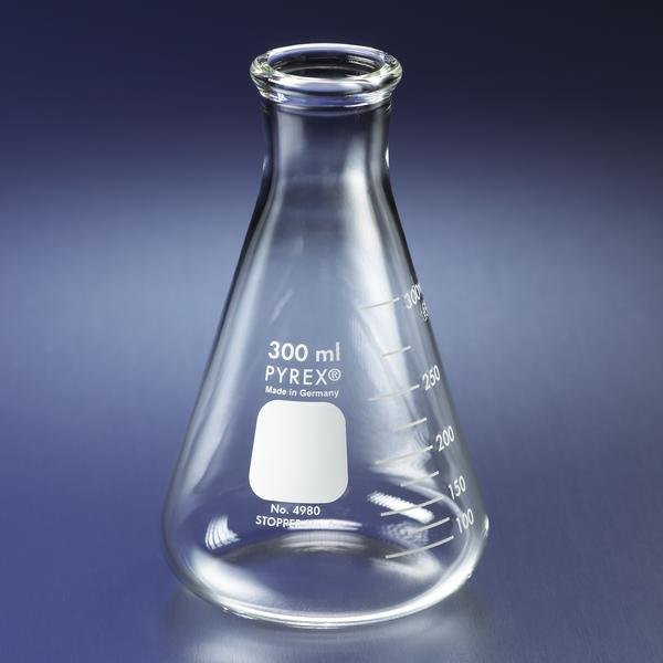 Corning 4980-250 PYREX® 250mL Narrow Mouth Graduated Erlenmeyer