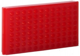 Bio Plas 0095 96-Well Reversible Microcentrifuge Tube Racks, Pink ...