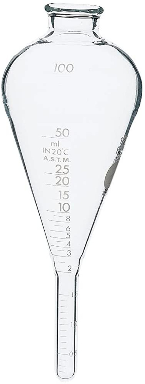 Cone - shaped centrifuge tubes glassware 100 ml, 6, graduated (OA)