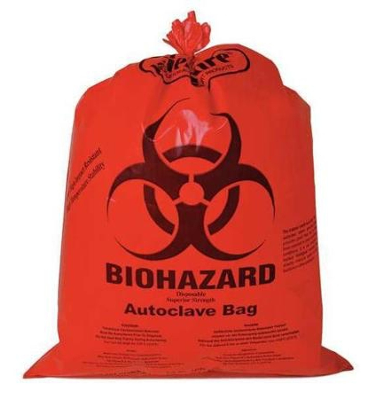 Orange Autoclavable Biohazard Bags