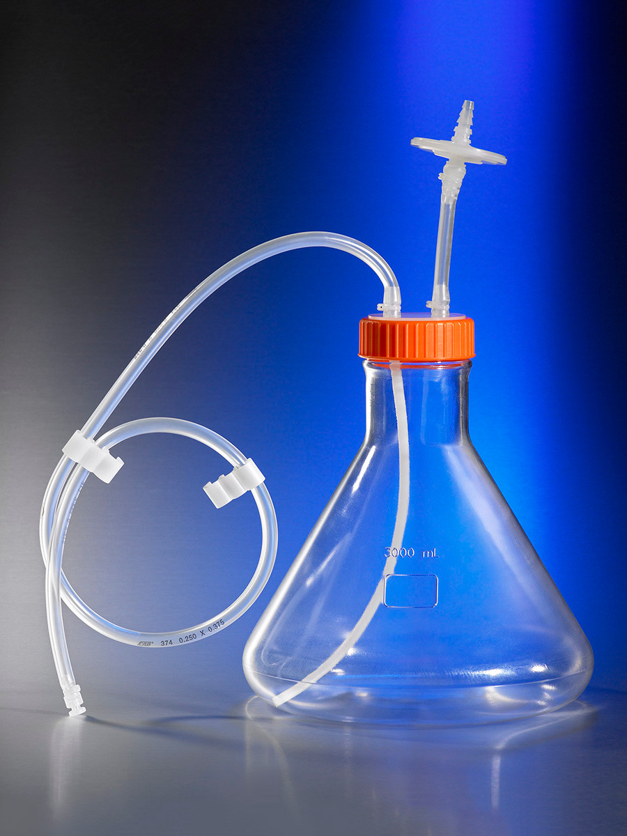 Flacon Erlenmeyer 1 Litre Corning En Polycarbonate - Avec Bouchon Ventilé - Neuf Sous Blister (lot)